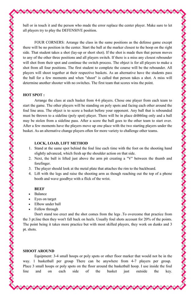 LEADUP GAMES for Different TEAM SPORTS