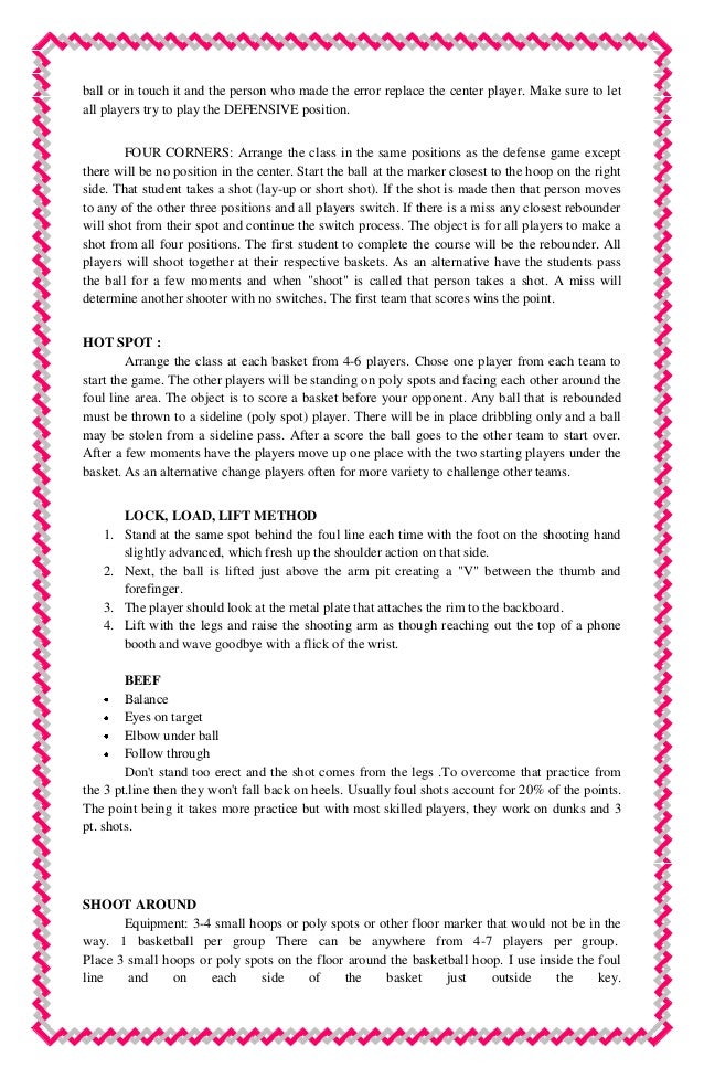 LEADUP GAMES for Different TEAM SPORTS