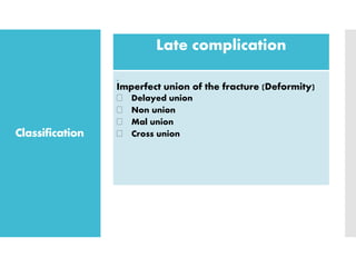 Long bone fracture complication | PPTX