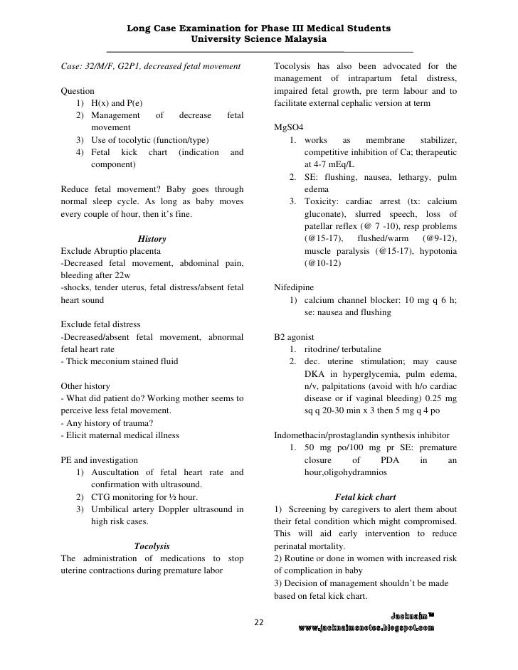 Long case examination for phase iii medical students usmkk