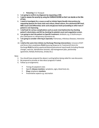 Long Case Examples Long case presentation in clinical exams. | PDF