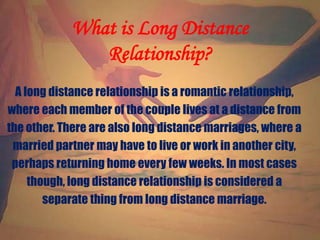 Long Distance Relationship | PPTX
