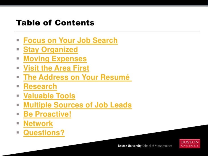long distance job search sources of job leads