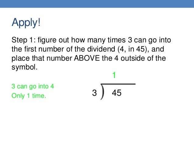 How to: Long Division