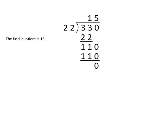 Long Division Long Division