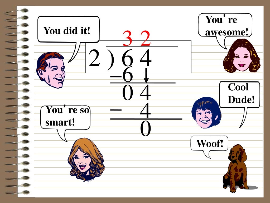 Long division 2 digit no remainder