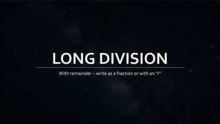 Long Division Slideshow - blank