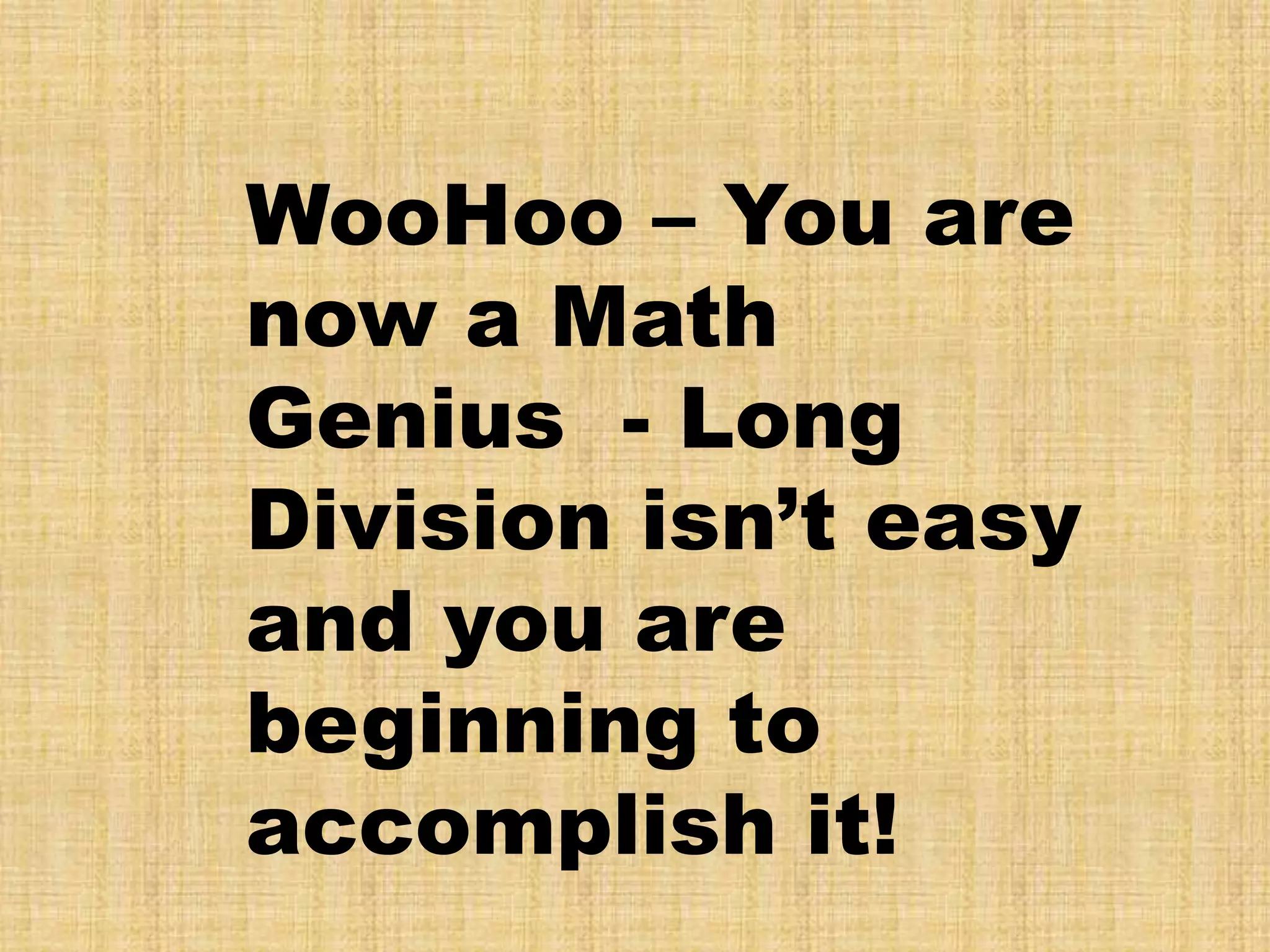 Long Division Tutorial