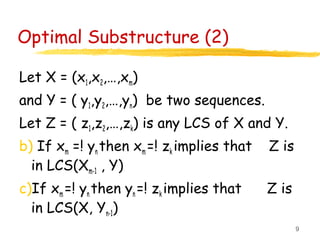 Longest common subsequence(dynamic programming). | PPT | Programming ...
