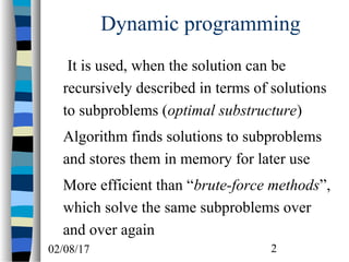 Longest common subsequences in Algorithm Analysis | PPT