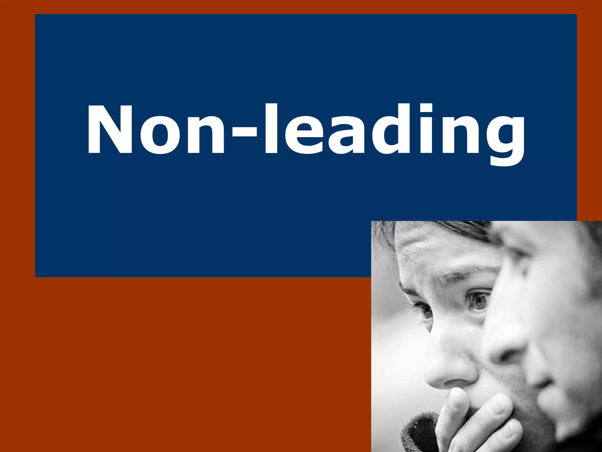 Non-leading   