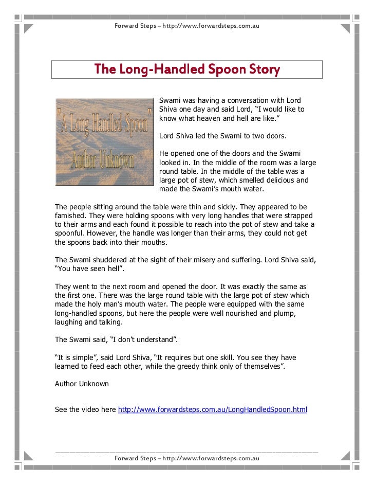 The LongHandled Spoon Story