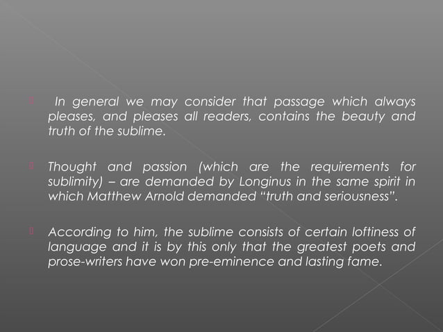 Longinus as a Critic | PPT