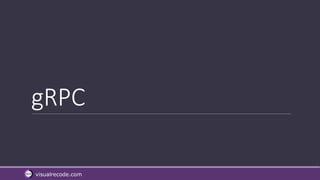 visualrecode.com
gRPC
 