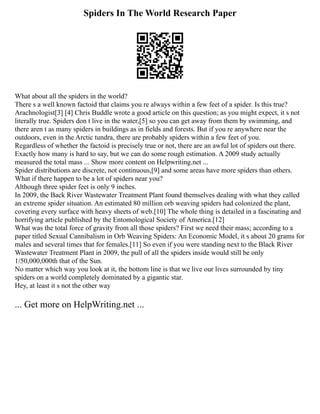 Spider Question Dissertation Longman Academic Writing Series 3 Pa | PDF