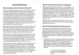 Longman pocket phrasal verbs dictionary