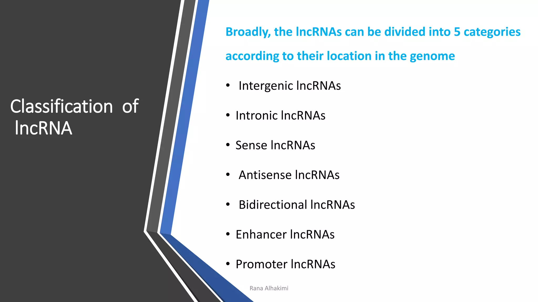 Long non coding RNA lncRNAs | PDF | Genetics | Science