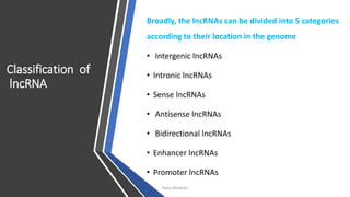 Long non coding RNA lncRNAs | PDF