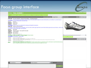 Focus group interface 