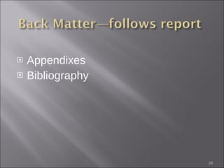 Appendixes Bibliography 