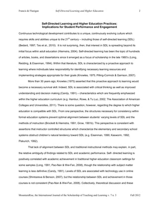 Long self directed | PDF