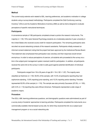 Oddi Continuing Learning Inventory.pdf Long self directed | PDF