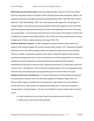 Oddi Continuing Learning Inventory.pdf Long self directed | PDF