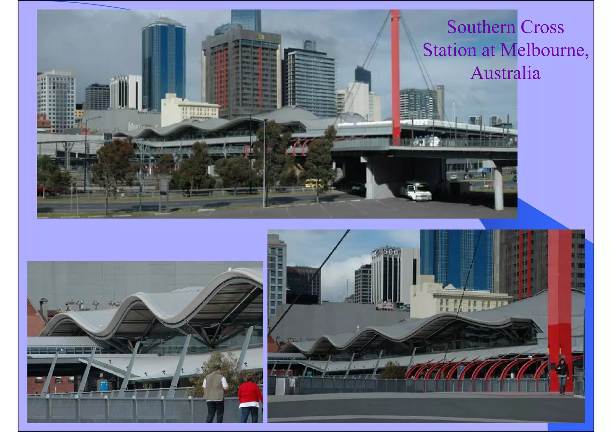 Southern Cross
Station at Melbourne,
Australia
 