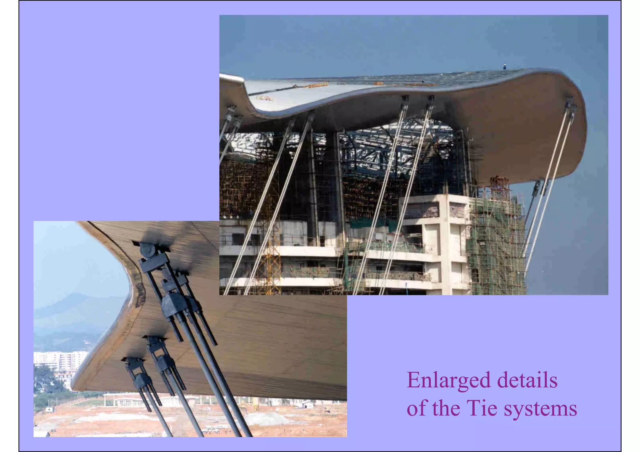 Enlarged details
of the Tie systems
 