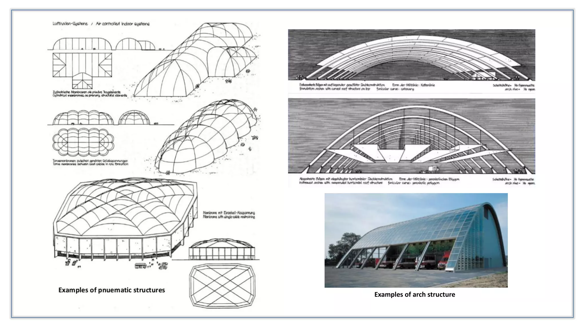 Examples of arch structure
 