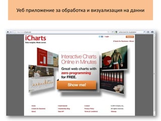 Уеб приложение за обработка и визуализация на данни