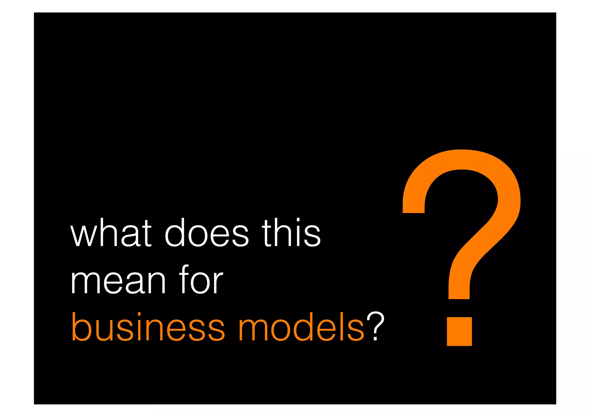 Long Tail Business Models