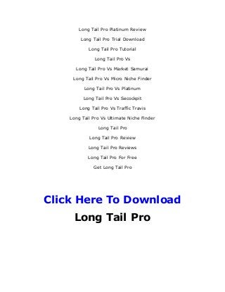 long tail pro download