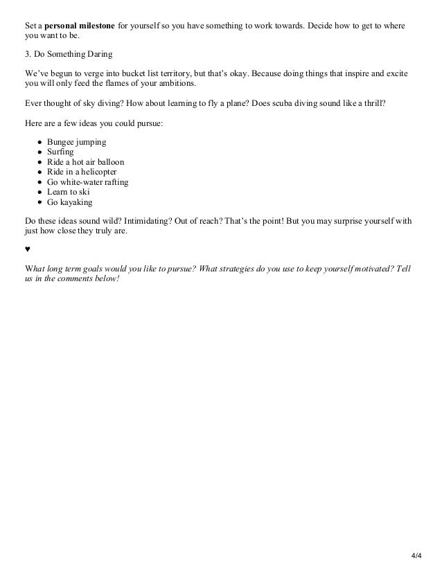 Long Term Goals That Will Inspire You To Do Great Things long term goals that will inspire you