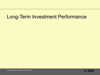 Long-Term Investment Performance 