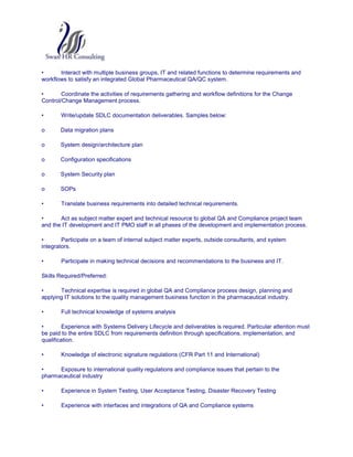 Long Term IT Contract Positions