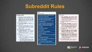 Subreddit Rules
 