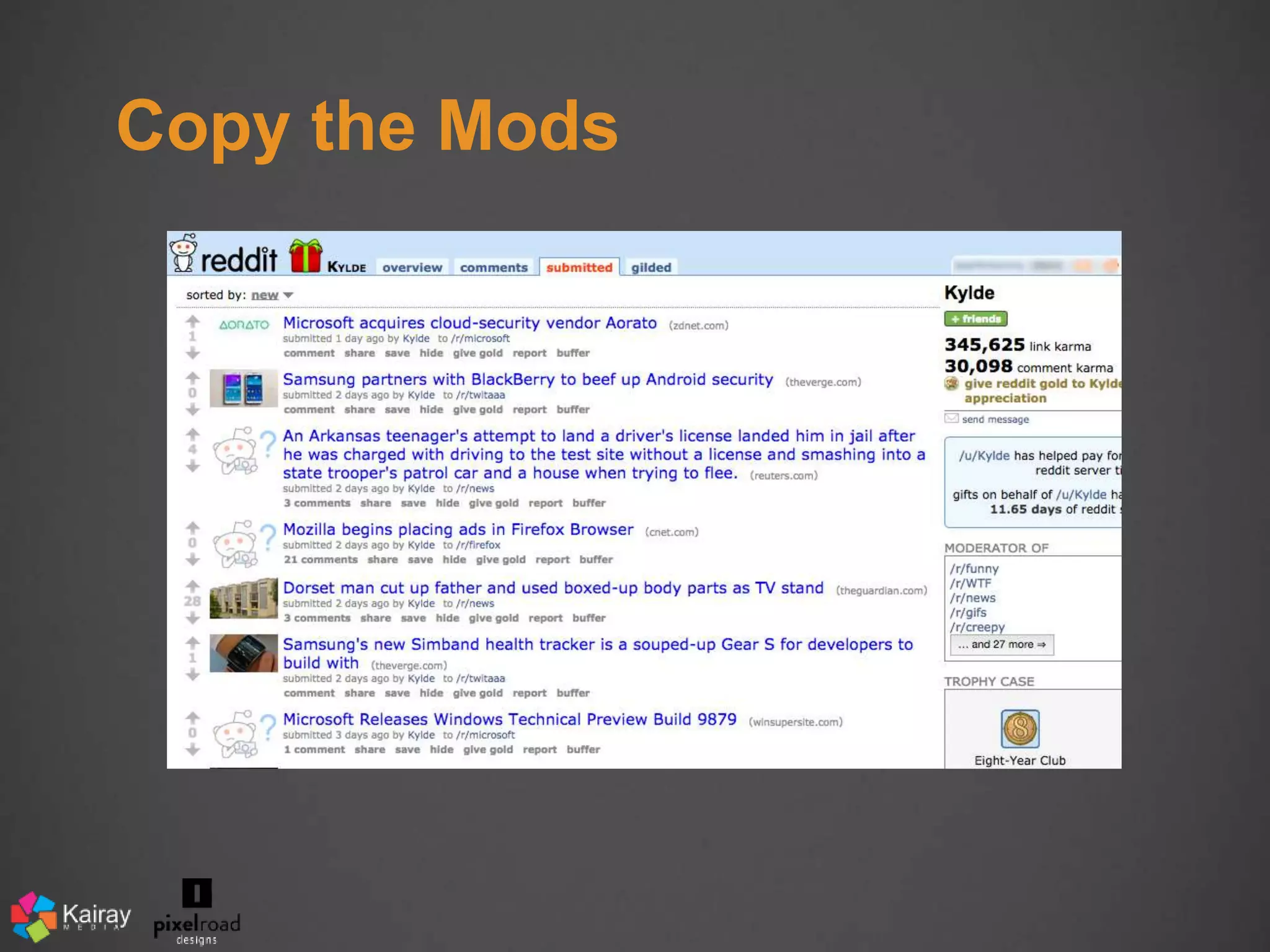 Copy the Mods 
 
