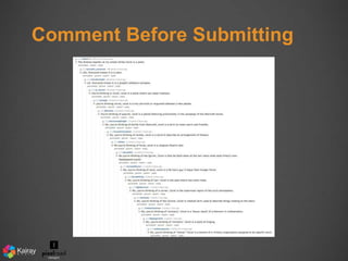 Comment Before Submitting 
 