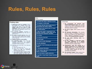 Rules, Rules, Rules 
 