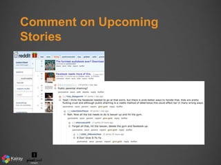 Comment on Upcoming 
Stories 
 