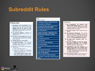 Subreddit Rules 
 
