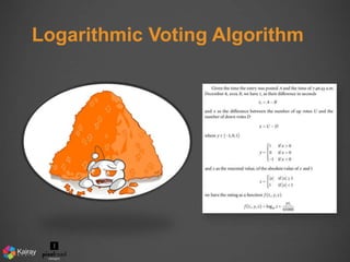Logarithmic Voting Algorithm 
 