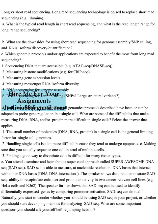 Long vs short read sequencing. Long read sequencing technology is po.pdf