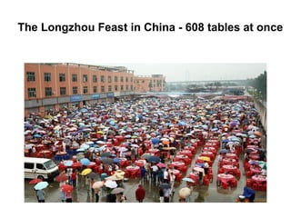 The Longzhou Feast in China - 608 tables at once 