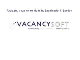 Analyzing vacancy trends in the Legal sector in London
 