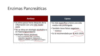 Enzimas Pancreáticas
 
