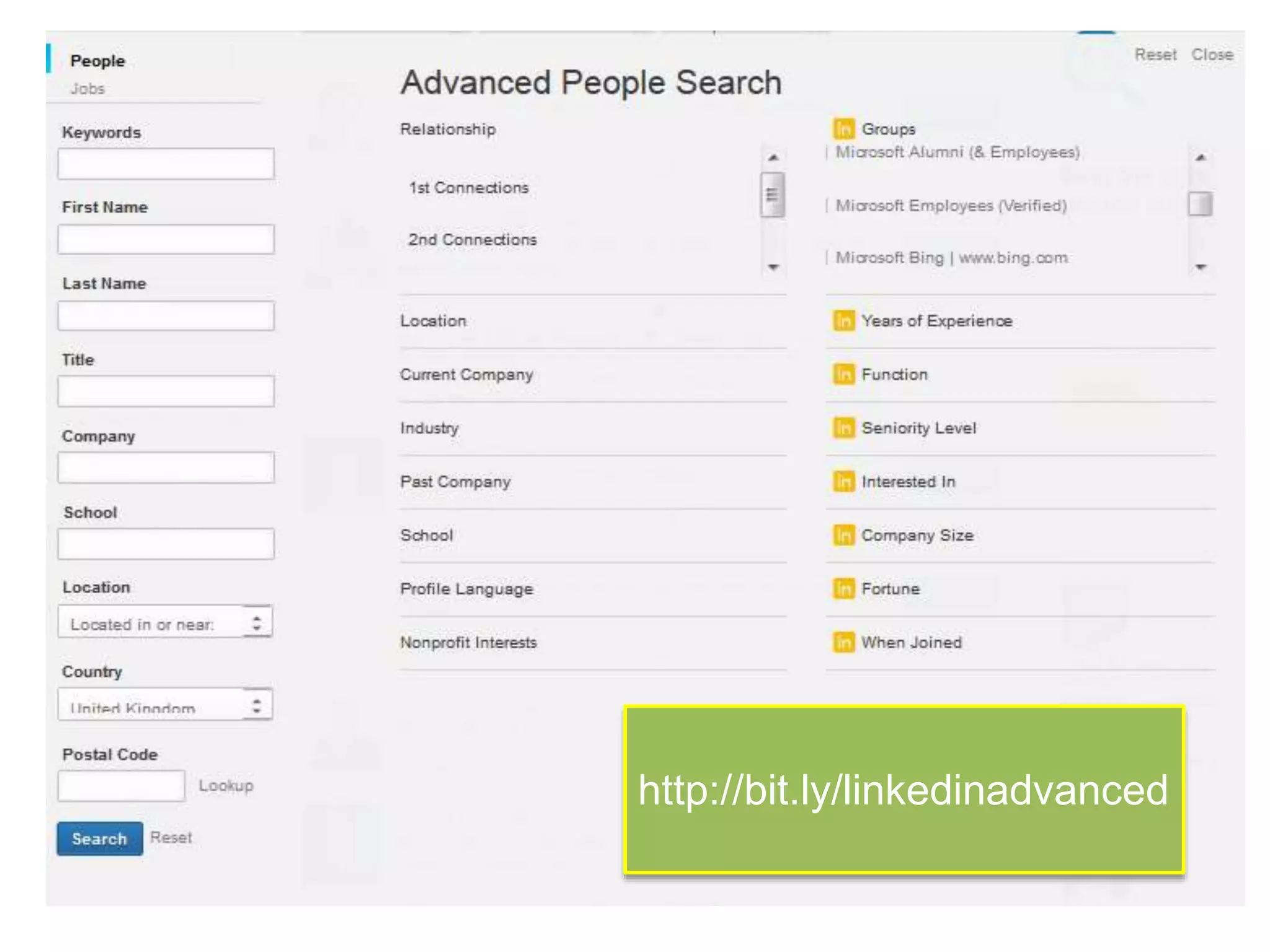 http://bit.ly/linkedinadvanced 
 