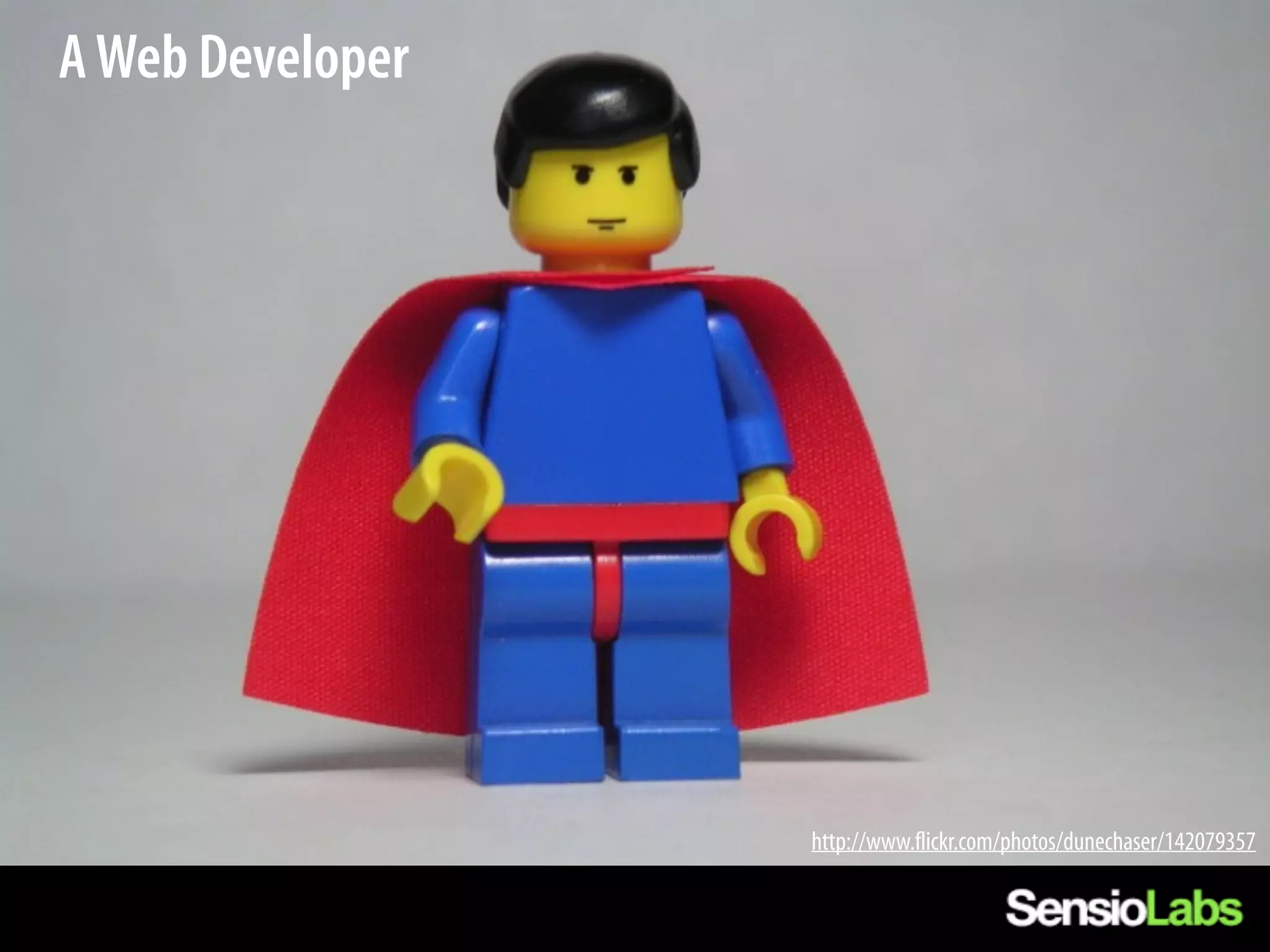 A Web Developer




                  http://www.flickr.com/photos/dunechaser/142079357
 