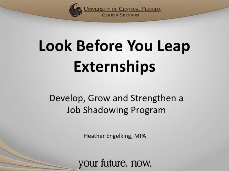 job shadowing programs